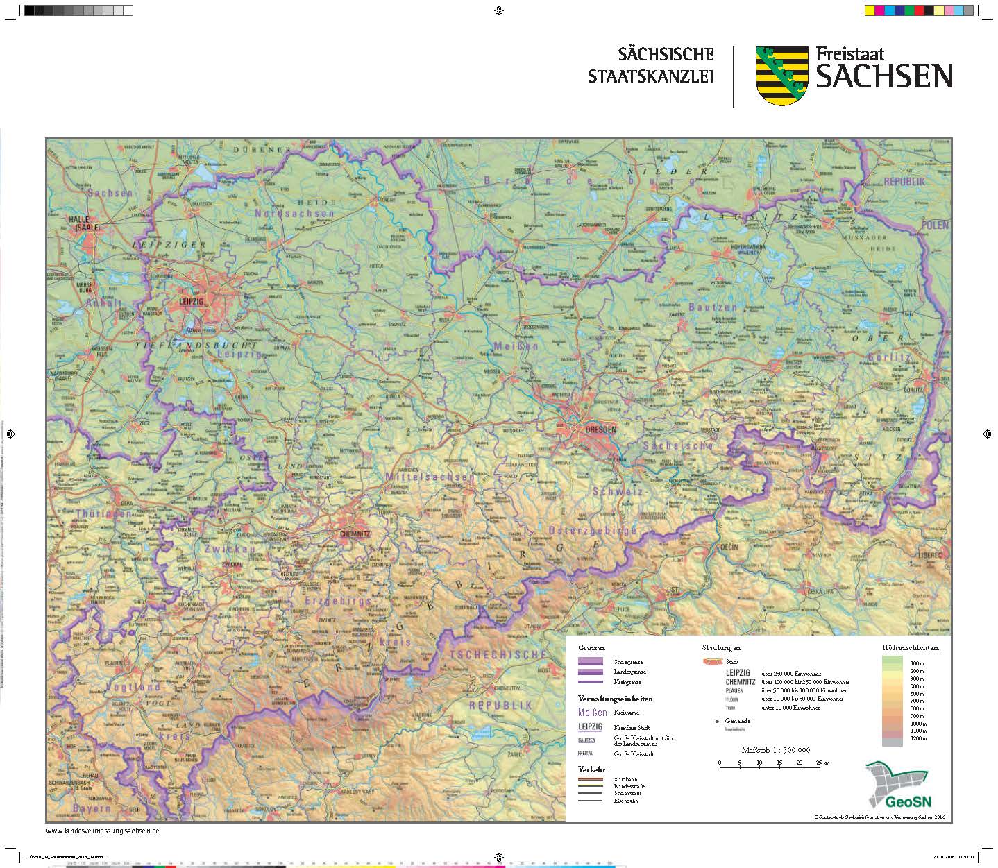 Sachsen Karte | Karte