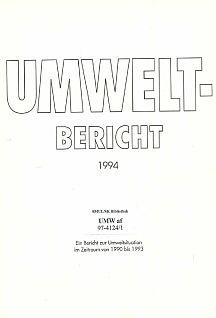 Vorschaubild zum Artikel Umweltbericht 1994