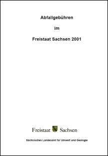 Abfallgebühren im Freistaat Sachsen 2001