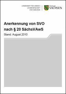 Anerkennung von SVO nach § 20 SächsVAwS