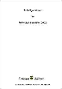 Abfallgebühren im Freistaat Sachsen 2002