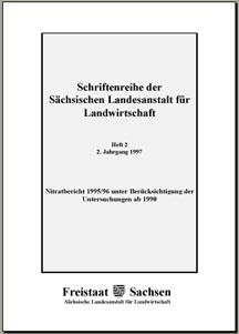 Schriftenreihe 1997 Heft 2, 2. Jahrgang - Nitratbericht 1995/96 unter Berücksichtigung der Untersuchungen ab 1990