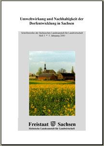 Schriftenreihe 2000 Heft 5, 5. Jahrgang - Umweltwirkung und Nachhaltigkeit der Dorfentwicklung in Sachsen
