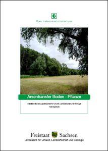 Schriftenreihe 2008 Heft 32 - Arsentransfer Boden - Pflanze Bild
