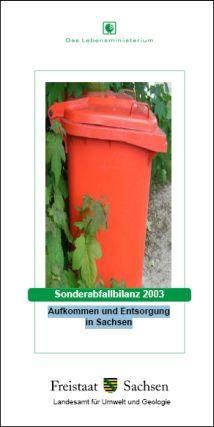 Sonderabfallbilanz 2003 Bild