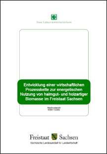 Vorschaubild zum Artikel Entwicklung einer wirtschaftlichen Prozesskette zur energetischen Nutzung halmgut- und holzartiger Biomasse im Freistaat Sachsen