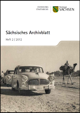 Vorschaubild zum Artikel Sächsisches Archivblatt Heft 2/2012