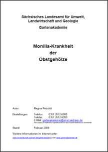 Monilia-Krankheit der Obstgehölze