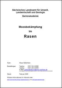 Moosbekämpfung im Rasen