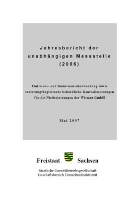 Vorschaubild zum Artikel Jahresbericht der unabhängigen Messstelle (2006)