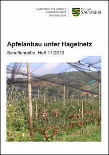 Apfelanbau unter Hagelnetz