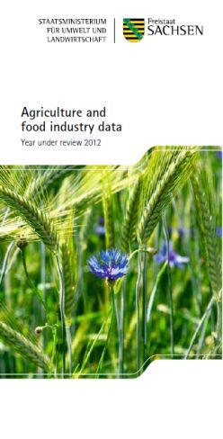 Agriculture and food industry data