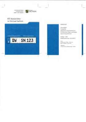 Vorschaubild zum Artikel KFZ-Kennzeichen in Sachsen (Pocketcard)