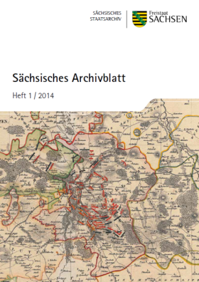 Vorschaubild zum Artikel Sächsisches Archivblatt Heft 1/2014