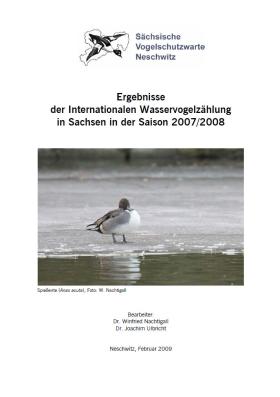 Vorschaubild zum Artikel Wasservogelbericht Sachsen Saison 2007/2008