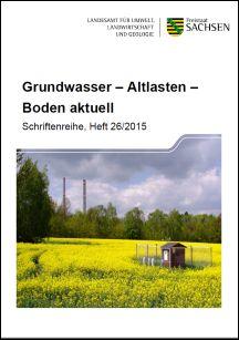 Grundwasser - Altlasten - Boden aktuell