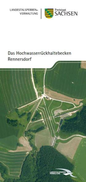 Titelbild 2. Auflage Faltblat "Das Hochwasserrückhaltebecken Rennersdorf"