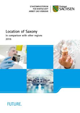 Cover Location of Saxony in comparison with other regions 2016