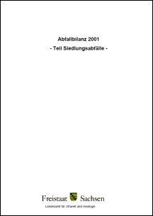 Vorschaubild zum Artikel Abfallbilanz 2001 - Teil Siedlungsabfälle -