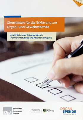 Checkliste für die Erklärung zur Organ- und Gewebespende