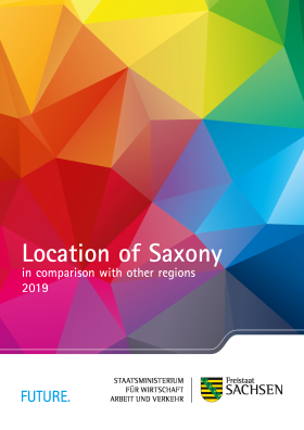 Cover Location of Saxony in comparison with other regions 2019