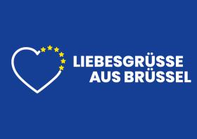 EU-Postkarte Sternenherz mit Liebesgrüßen
