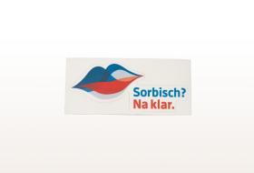 Vorschaubild zum Artikel "Sorbisch? Na klar." Aufkleber Wort-Bild-Marke