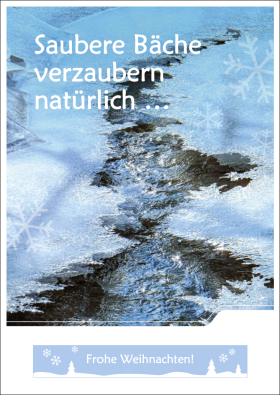 Vorschaubild zum Artikel Weihnachts-/Winterpostkarte saubere Bäche