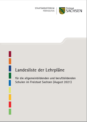 Deckblatt Landesliste Lehrpläne Schuljahr 2021/2022