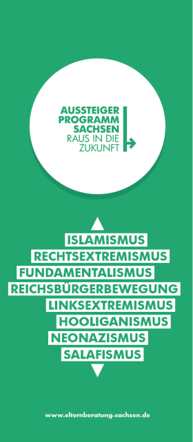 Vorschaubild zum Artikel AUSSTEIGERPROGRAMM (Flyer DIN lang Elternberatung)