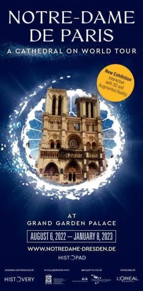 Informationsflyer Notre-Dame de Paris englisch