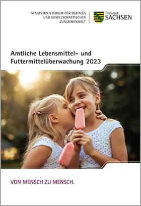 Titelbild Broschüre  Amtliche Lebensmittel- Futtermittelüberwachung 2023