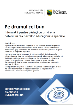 Informații pentru părinți cu privire la determinarea nevoilor educaționale speciale