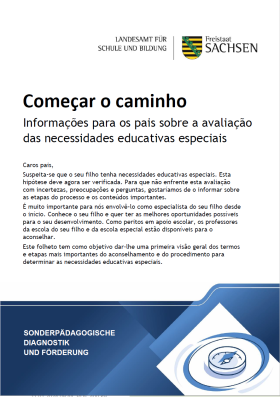 Informações para os pais sobre a avaliação das necessidades educativas especiais