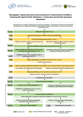 Процедури, призначені для консультування та визначення потреби у спеціальній педагогічній підтримці, а також для організації процесів підтримки