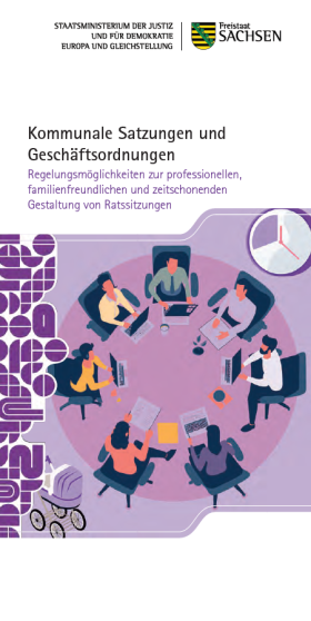 Informationsflyer zu kommunalen Satzungen und Geschäftsordnungen