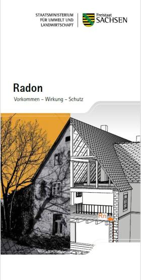 Titelseite Broschüre Radon Vorkommen Wirkung Schutz