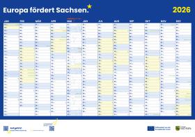 Vorschaubild zum Artikel Wandplaner - Europa fördert Sachsen 2026