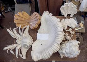 Bad Schandau, verschiedene Werkstücke zur Wiederherstellung des Sendigbrunnens aus dem Nachlass von Eberhard Wolf (1938-2024), nach 1998