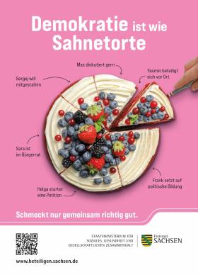 Vorschaubild zum Artikel Aufkleber »Demokratie ist wie Sahnetorte«