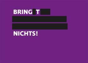 Cover »Bringst du dich nicht ein«