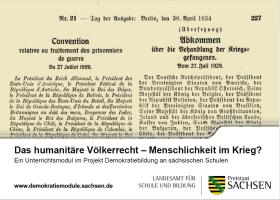 Vorschaubild zum Artikel Das humanitäre Völkerrecht - Menschlichkeit im Krieg? - Modul 2