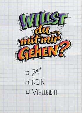 Vorschaubild zum Artikel Postkarte »Willst du mit mir gehen?«