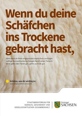 Vorschaubild zum Artikel Plakat »Wenn du deine Schäfchen ins Trockene gebracht hast«