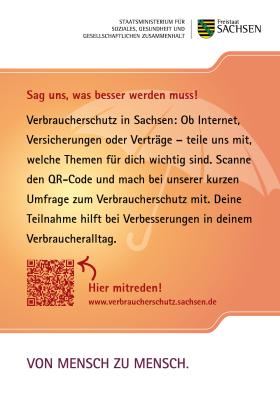 Karte Umfrage Verbraucherschutz "Nu sag schon, wo brauchst Du Verbraucherschutz?"