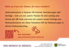 Karte Umfrage Verbraucherschutz "Genug geärgert! Jetzt Mitreden!"